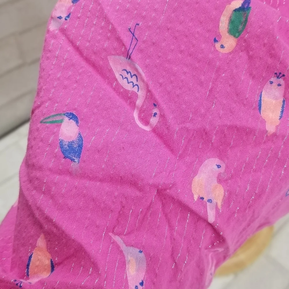 Carter's Vibrant Pink Dress with Bird Pattern